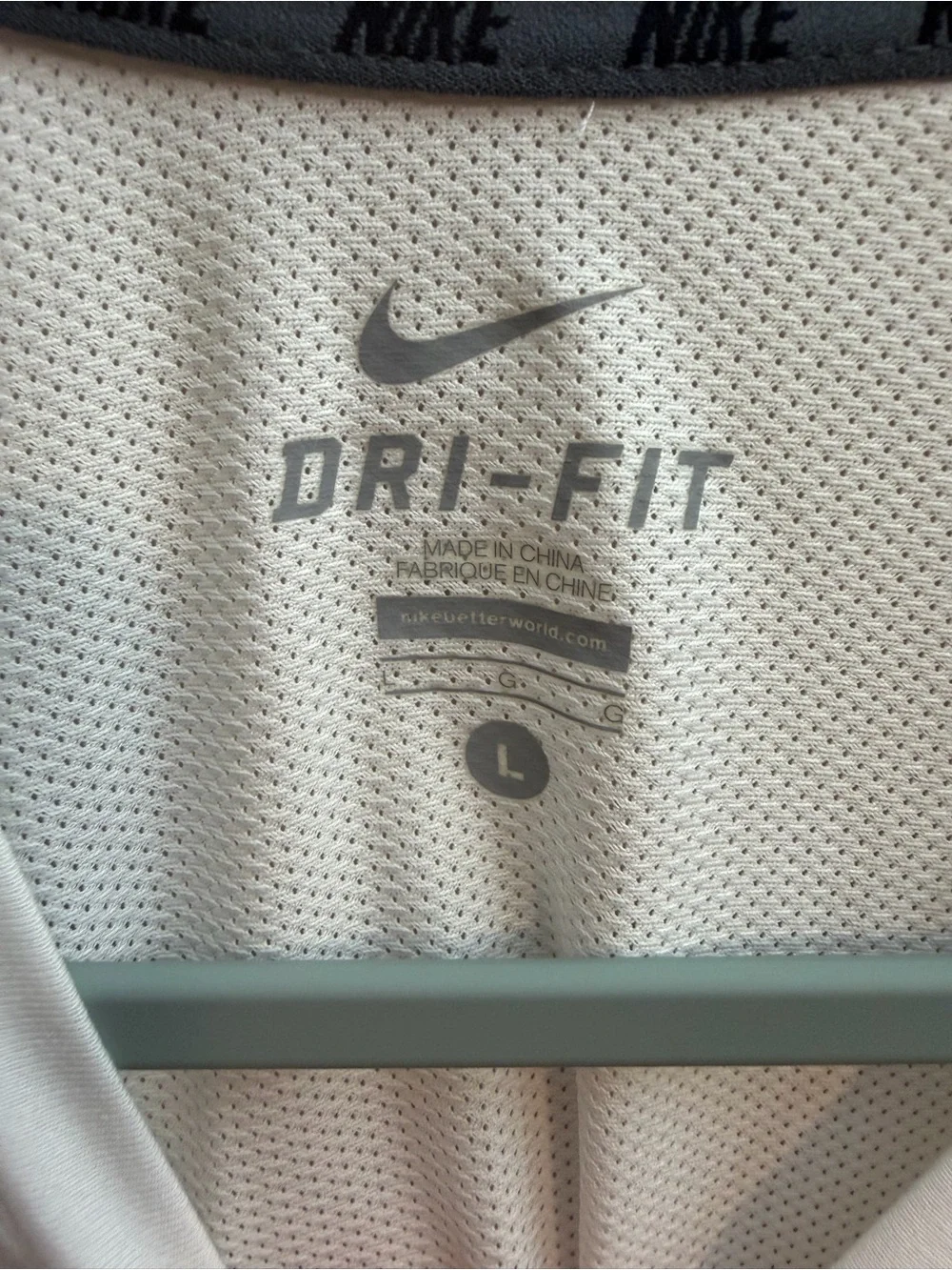 Nike White & Black Short Sleeve Performance Tee